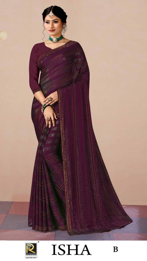 Ronisha Isha Party Style Designer Saree Collection